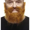 Mustasch med skägg, piomeer röd