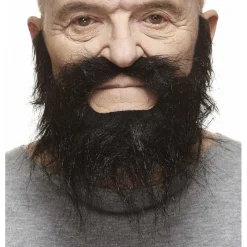 Mustasch med skägg, piomeer svart