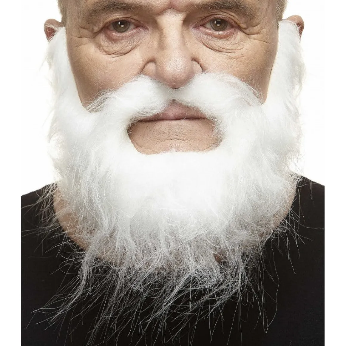 Mustasch med skägg, piomeer vit