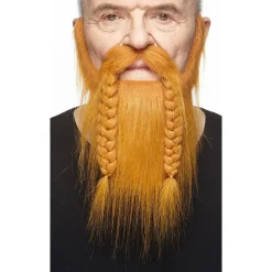 Mustasch med skägg, viking röd