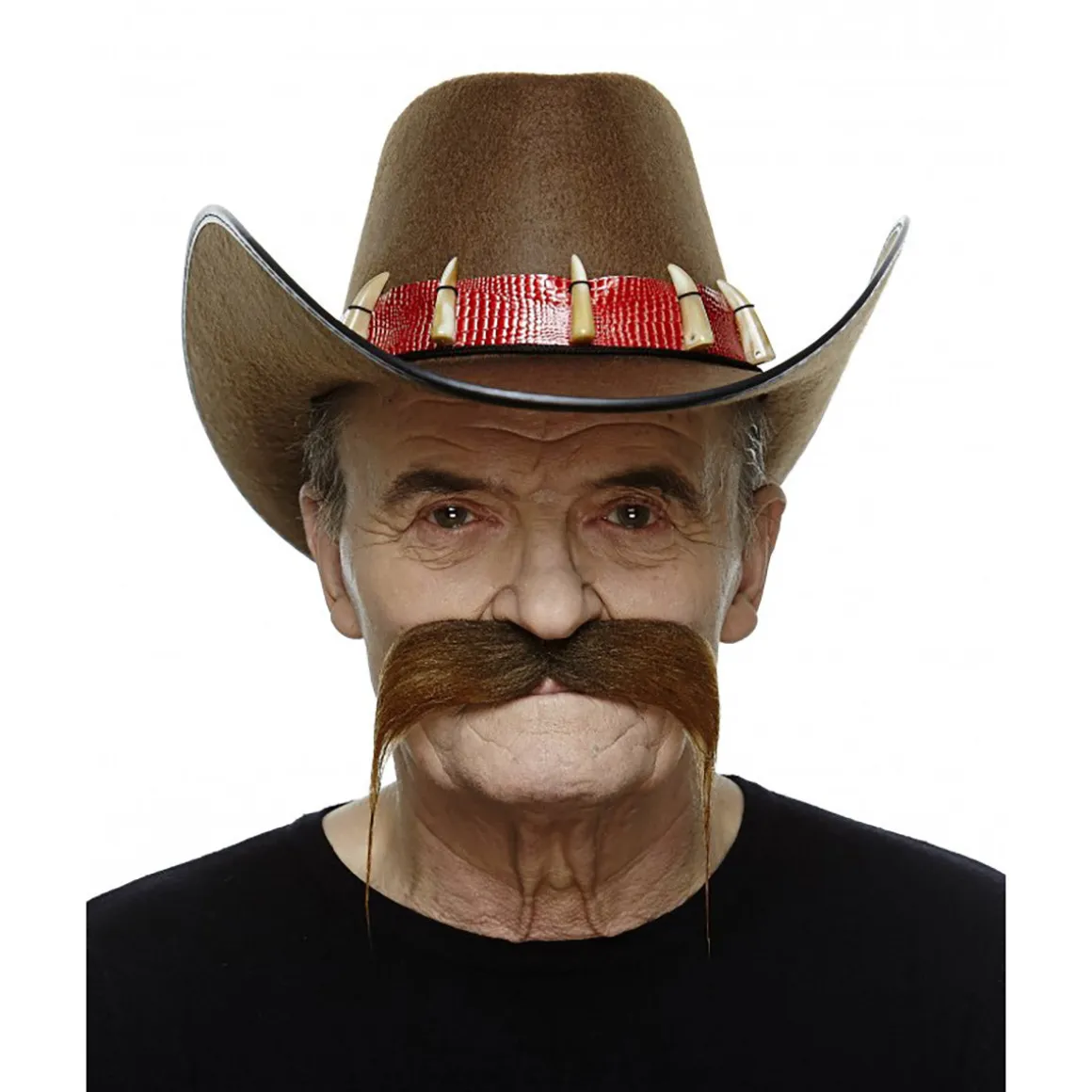 Mustasch, outlaw brun