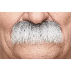 Mustasch, professor grå/vit
