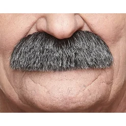 Mustasch, professor svart/vit