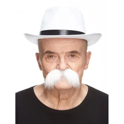 Mustasch, rebel vit