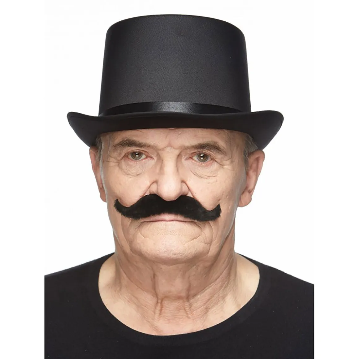 Mustasch, sheriff svart