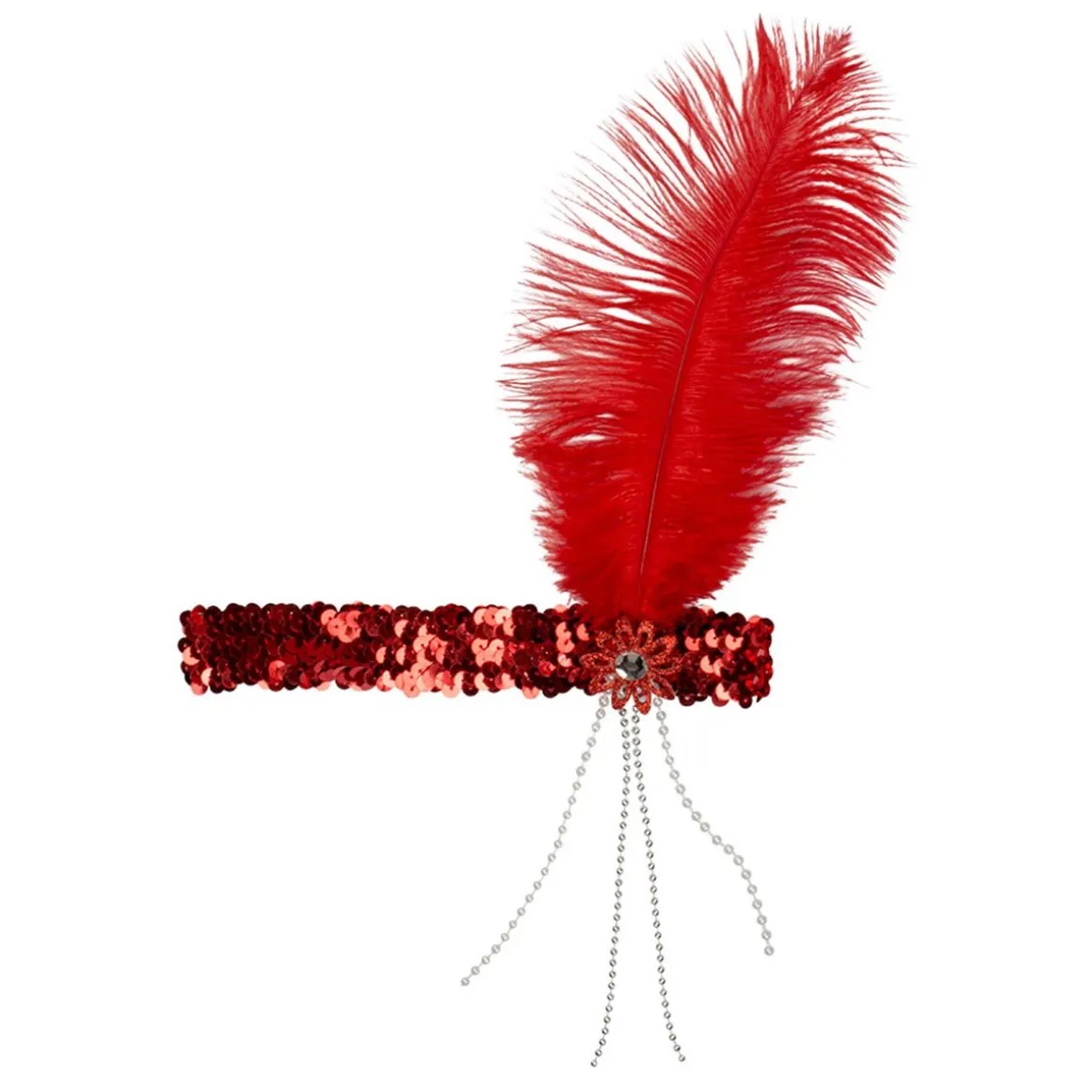 Pannband, flapper röd