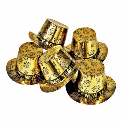Pappershatt, guld happy new year