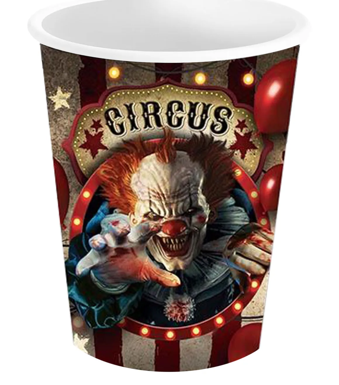 Pappersmuggar, cirkusclown 240 ml 6 st