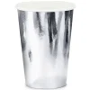 Pappersmuggar, silver 220 ml 6 st