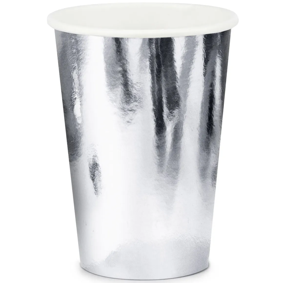 Pappersmuggar, silver 220 ml 6 st