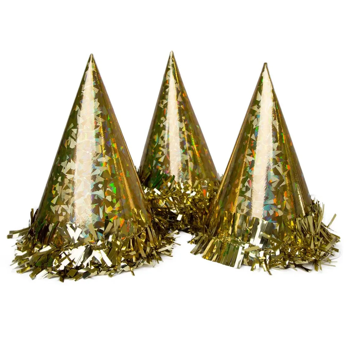 Partyhattar, guld 6 st