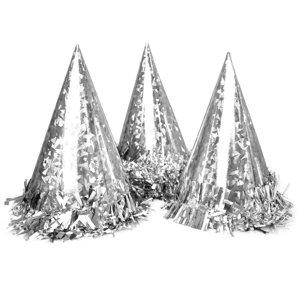 Partyhattar, silver 6 st