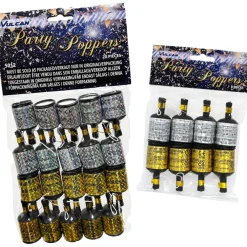 Partypopper, guld & silver 20 st