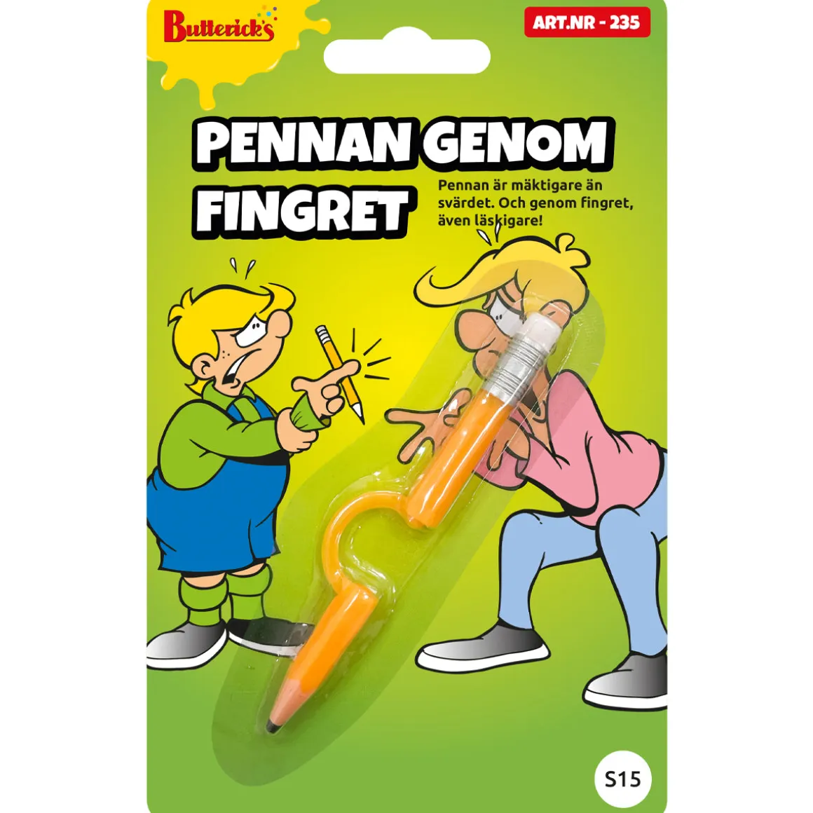Pennan genom fingret