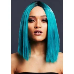 Peruk, Fever Kylie Wig Two Toned Blend Teal