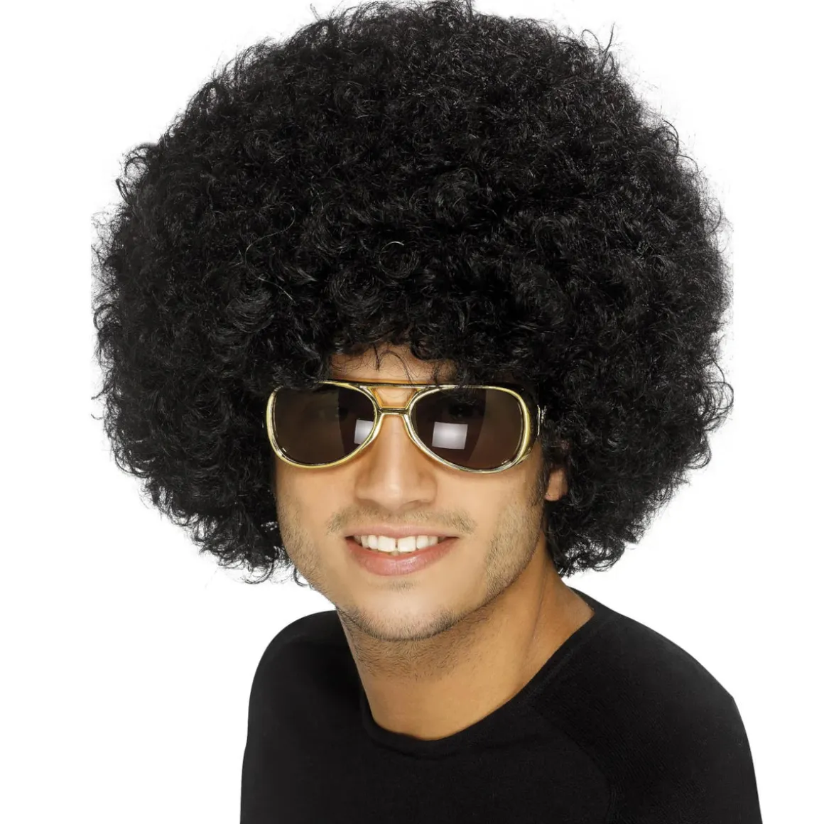 Peruk, 70-tal funky disco svart