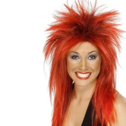 Peruk, 80-tal rock diva röd