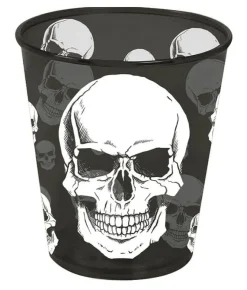 Plastglas, dödskalle 10 cm