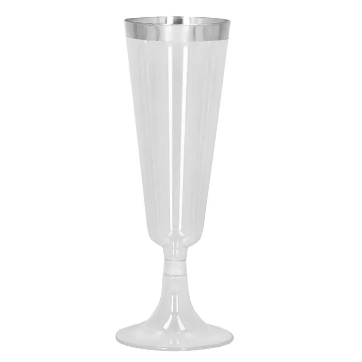 Plastglas, silver 4 st