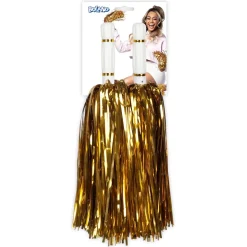 Pompom, glitter guld