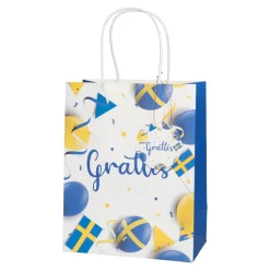 Presentpåse, grattis 18x32 cm