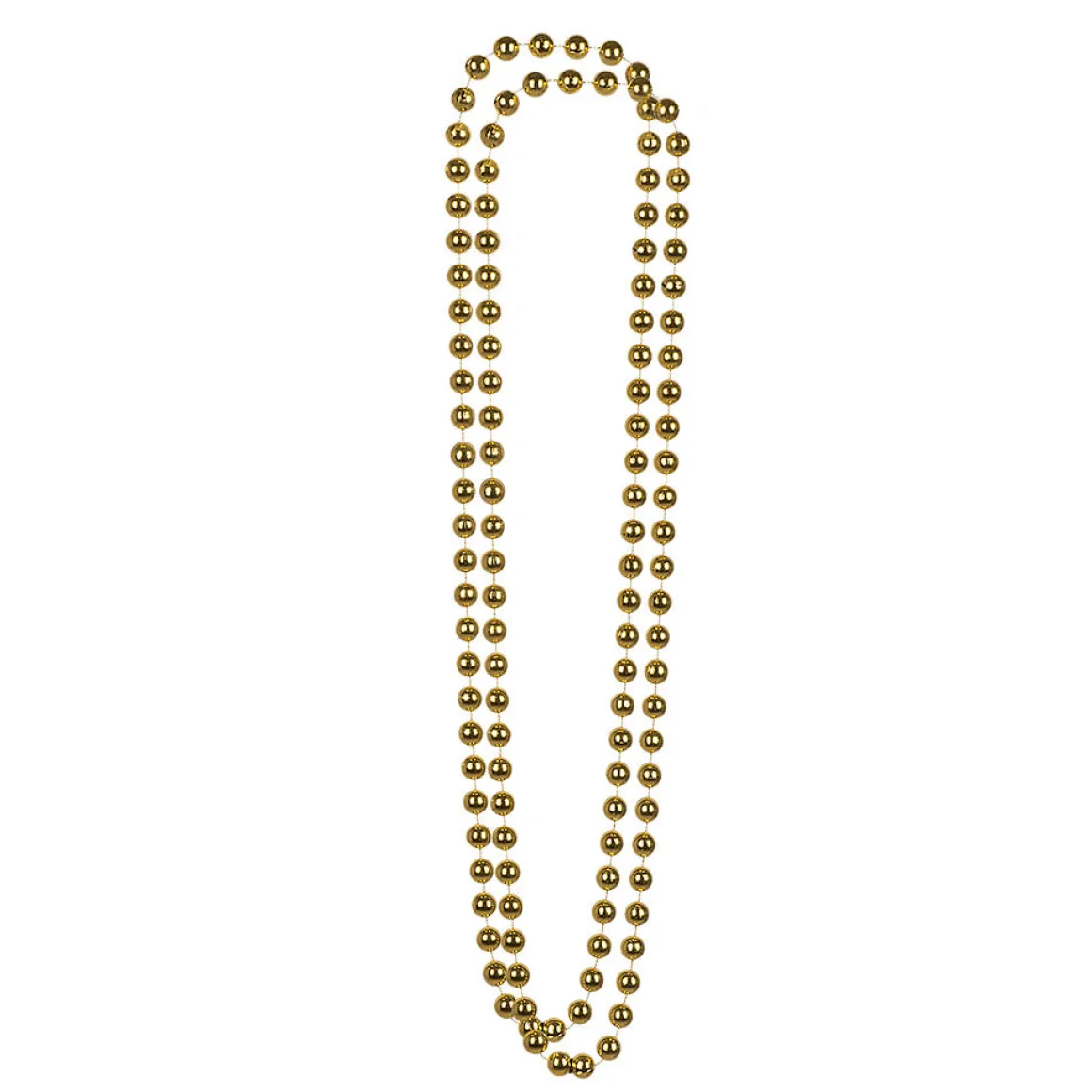 Pärlhalsband, guld 46 cm