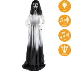 Prop animerad, ghost widow pop-up 185-225 cm