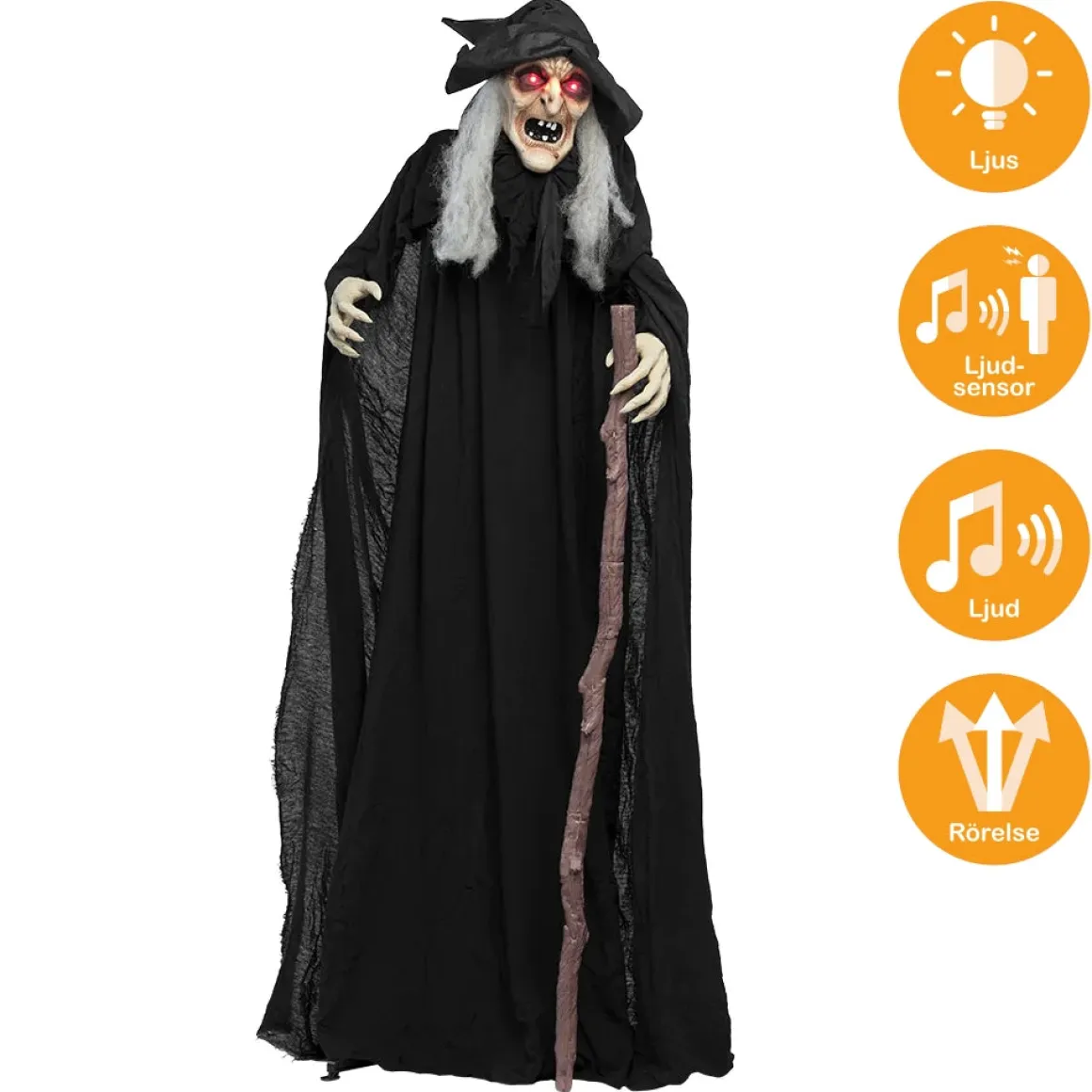 Prop animerad, witch endora 170 cm