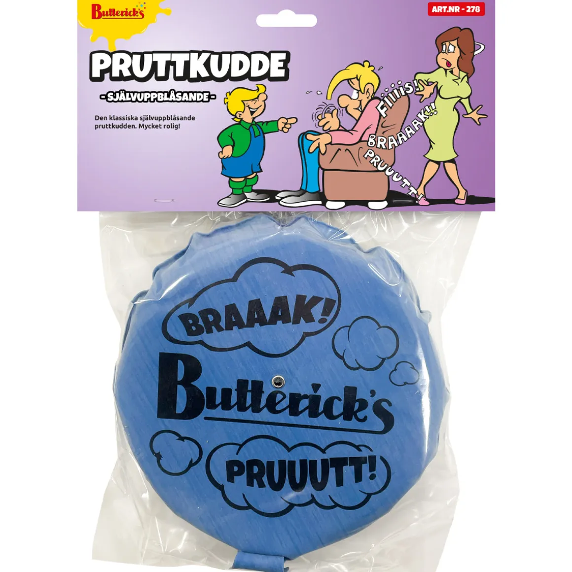 Pruttkudde självuppblåsande