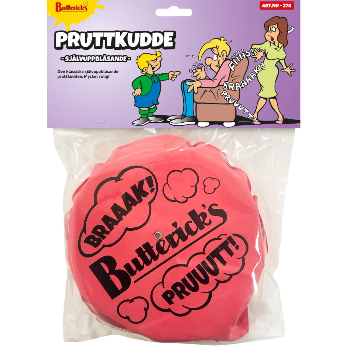 Pruttkudde självuppblåsande