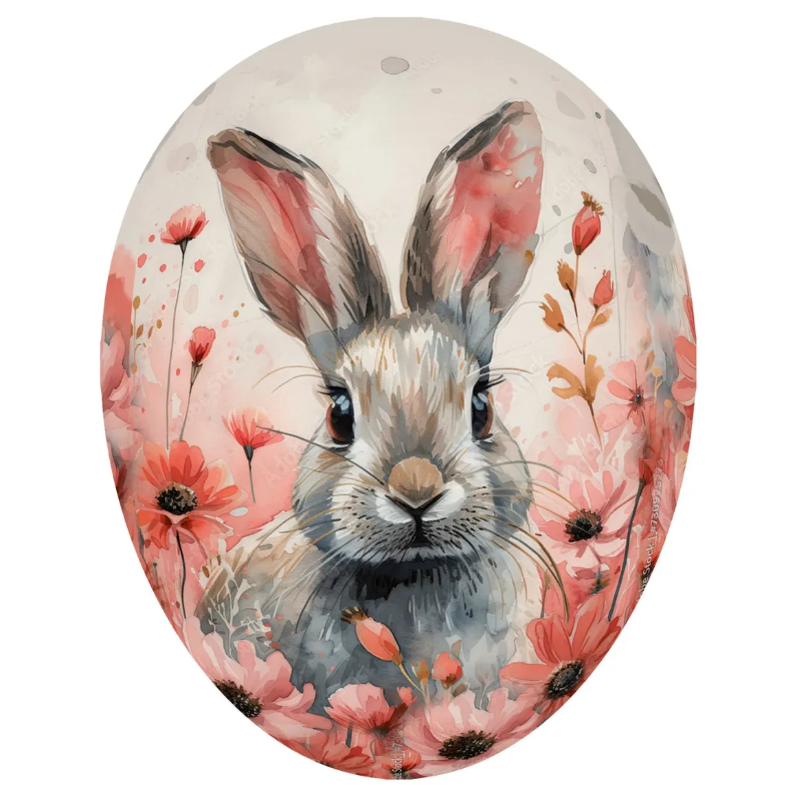 Påskägg, bunny in poppies 35 cm