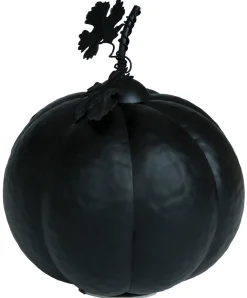 Pumpa, metallic svart 16 cm