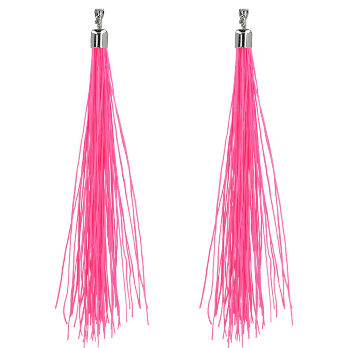 Örhängen, festival neon rosa