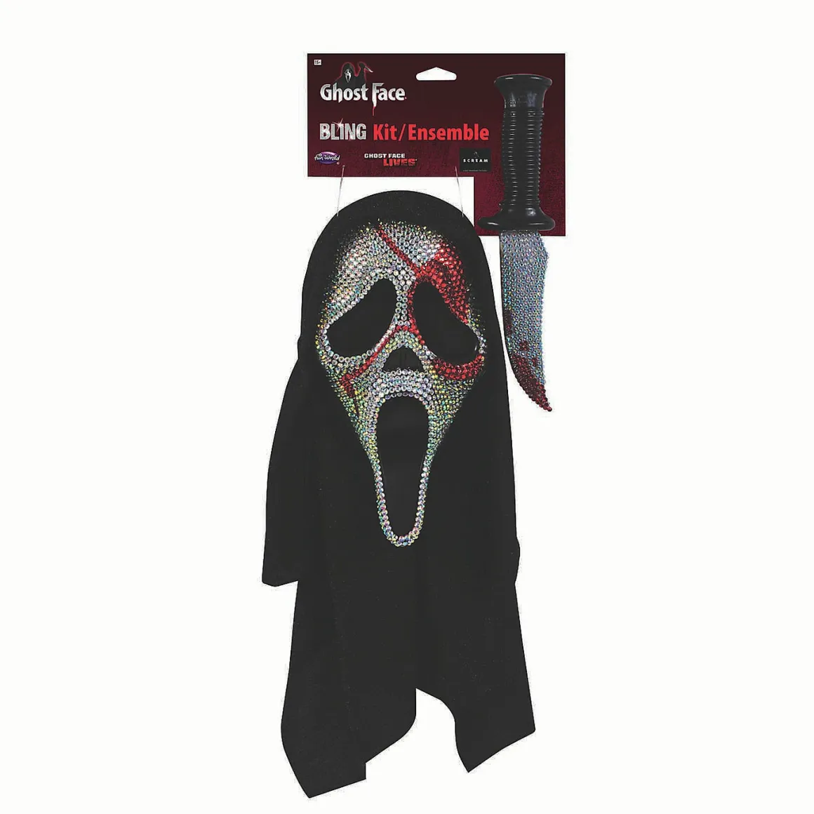 Scream mask & kniv, Bloody Bling