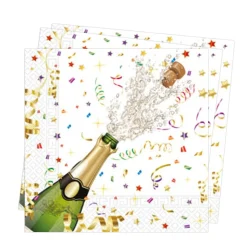 Servetter, champagne party 33x33 cm 20 st