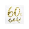 Servetter, happy birthday 60th 20 st