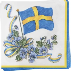 Servetter, svenska flaggan 20 st