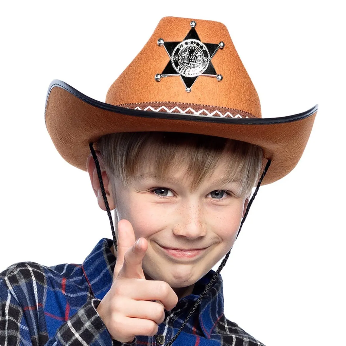 Sheriffhatt, barn brun