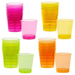 Shotglas, plast neon 20 st