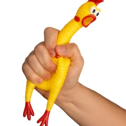 Skrikande gummikyckling, 38 cm