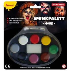 Sminkpalett, 8 färger mörk