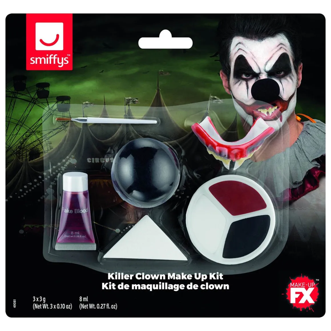 Sminkset, killer clown Smiffys