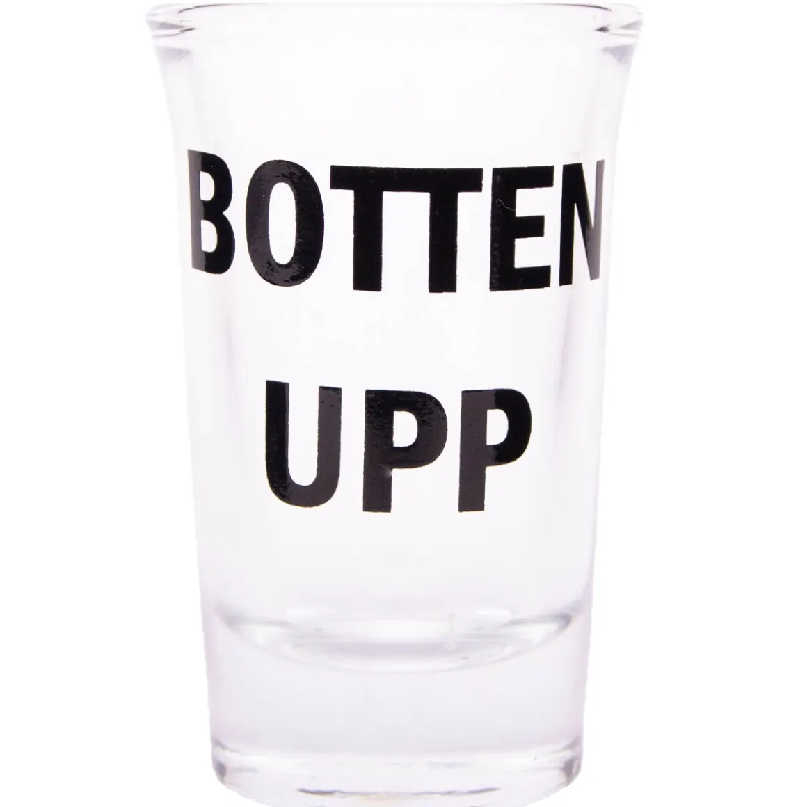 Snapsglas, botten upp