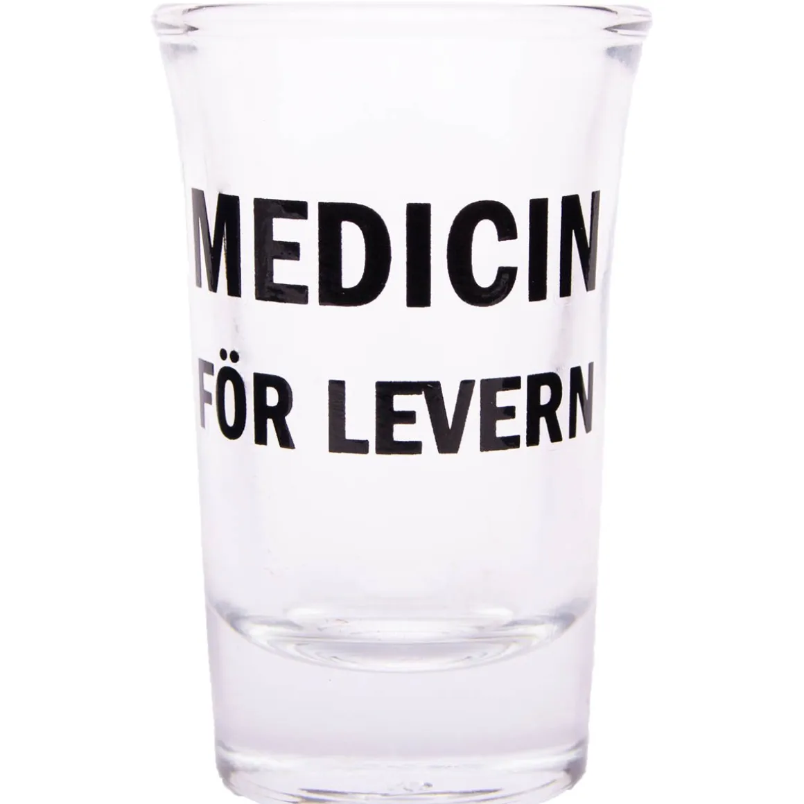 Snapsglas, medicin för levern