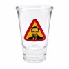 Snapsglas, vägskylt Ulf Kristersson