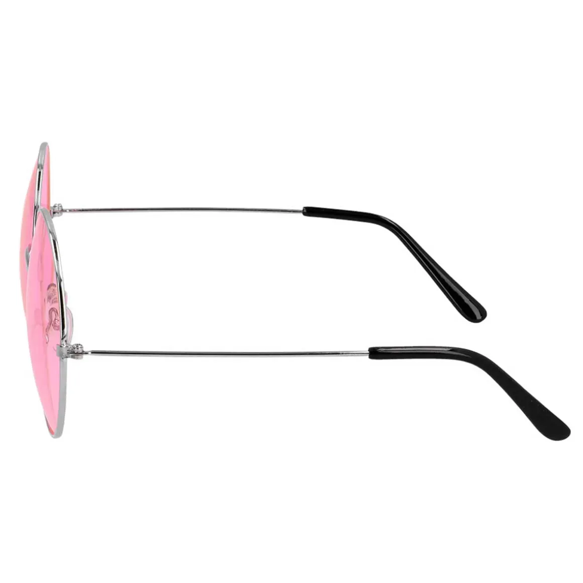 Solglasögon, runda rosa oversized