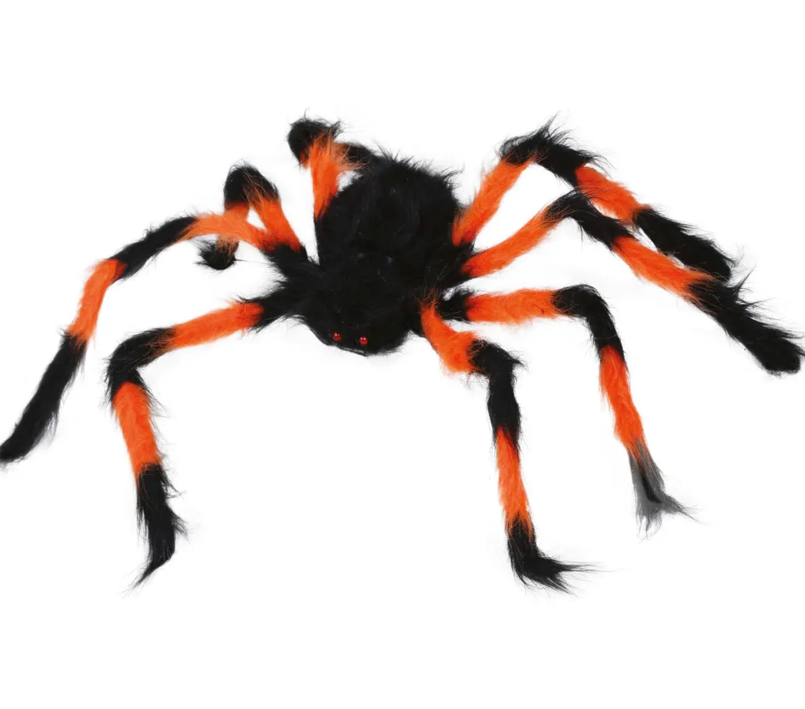 Spindel, hårig orange & svart 75 cm