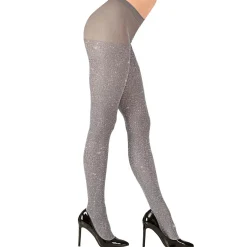 Strumpbyxor, glitter silver