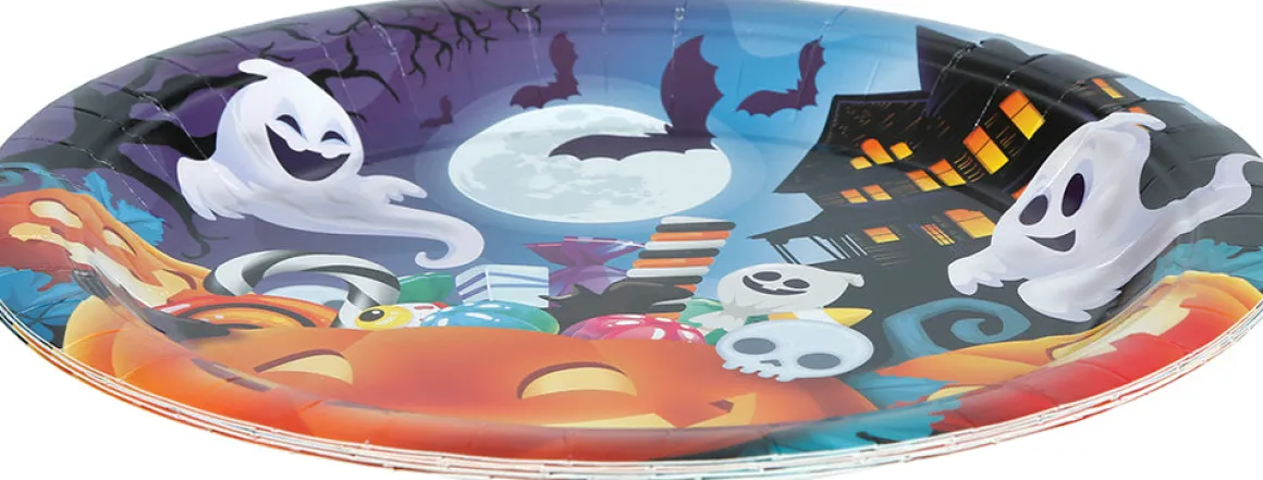 Tallrikar, pumpor & spöken 23 cm 6 st
