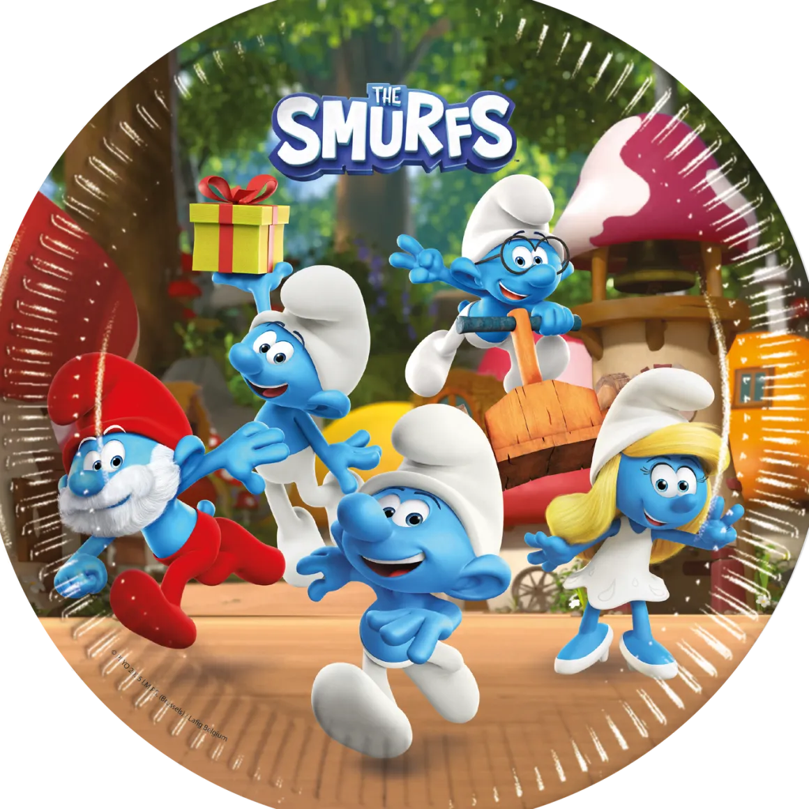 Tallrikar, Smurfarna 23 cm 8 st